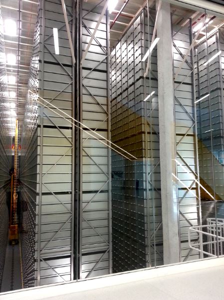 north carolina state university James B. Hunt Jr. Library automated book retrieval system "BookBot"