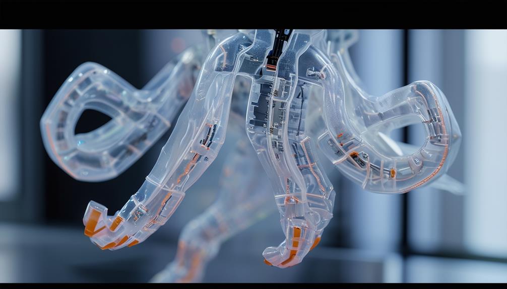 flexible robots using silicone