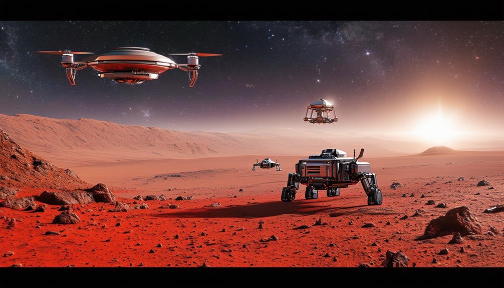 exploring space with robots