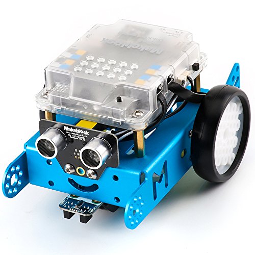 Makeblock mBot Kit – STEM Education – Arduino – Scratch 2.0 – Programmable Robot Kit for Kids to Learn Coding, Robotics and Electronics – Blue(Bluetooth Version)