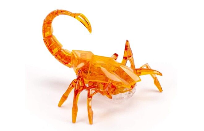 an orange hexbug scorpion robot