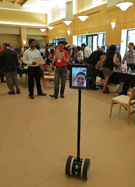 telepresence robot; an ipad on wheels from double robotics