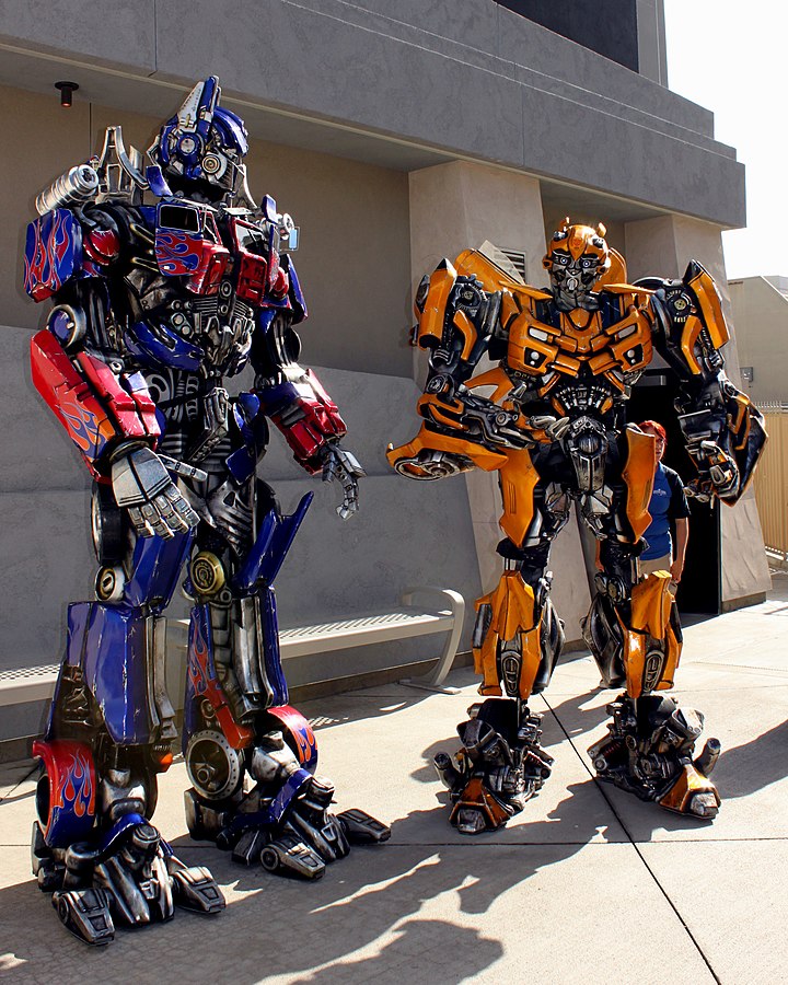Transformers characters at Universal Studios Hollywood